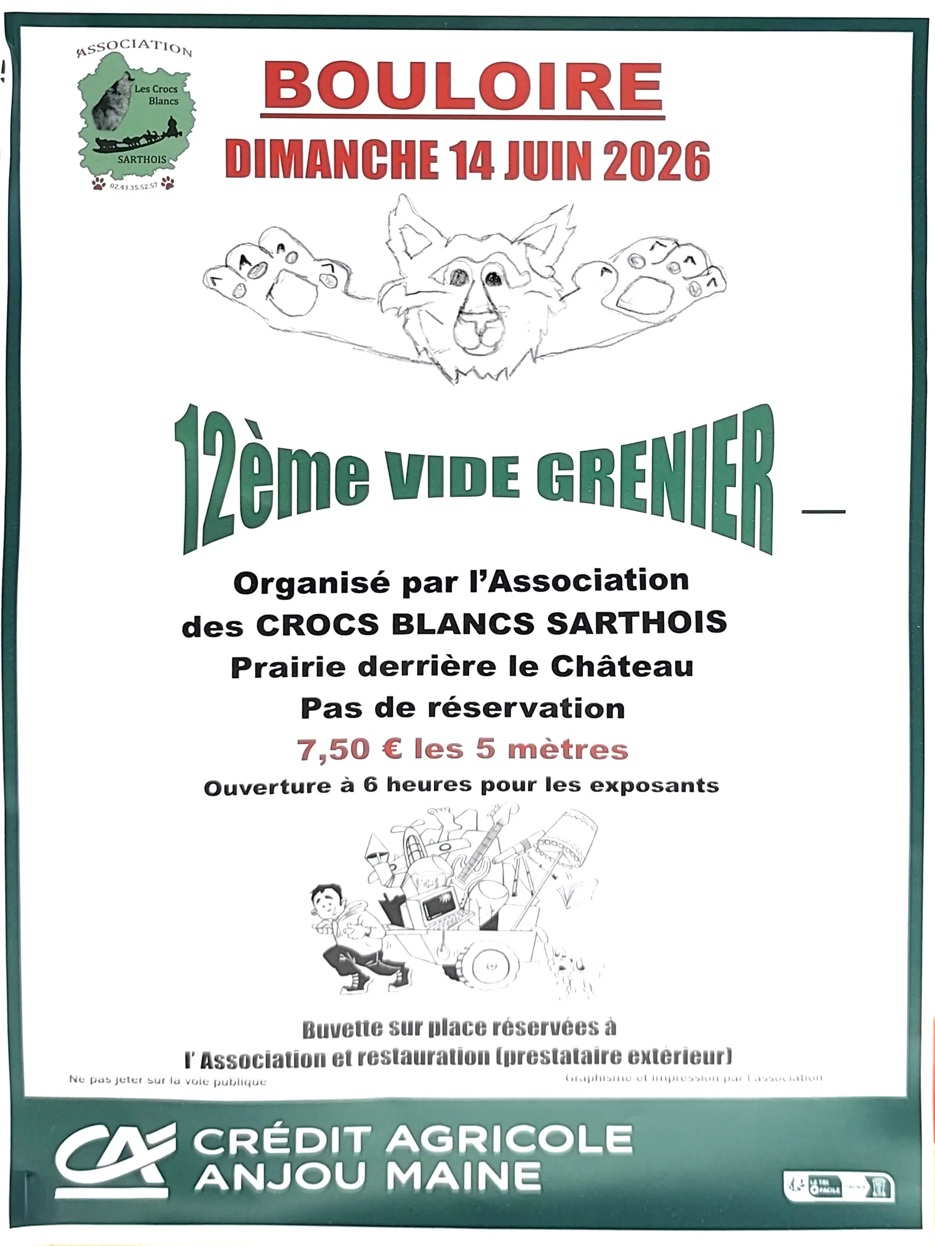 14 Juin 2026_Vide grenier_Crocs Blancs Sarthois