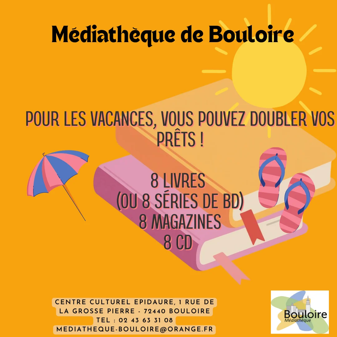 Médiathèque Bouloire_prêt vacances